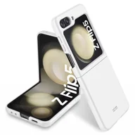Etui i futerały do telefonów - Pokrowiec König Design kompatybilny z Samsung Galaxy Z Flip5 5G - plastikowe, miękkie etui na telefon - biały - miniaturka - grafika 1