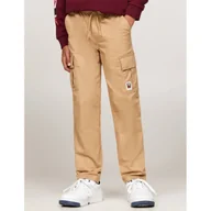 Spodnie i spodenki dla chłopców - Tommy Hilfiger Spodnie | Loose fit - miniaturka - grafika 1