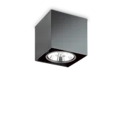 Lampy sufitowe - Ideal Lux Oprawa sufitowa MOOD PL1 D09 SQUARE czarna 243948 243948/IL - miniaturka - grafika 1