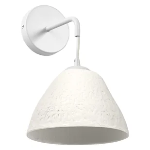 Lampa ścienna LEDVANCE z białą repliką dzwonka wielbłądziego, wykonana z metalu i papier-mache, E14, długość 220 mm, klosz wykonany z materiału pochodzącego z recyklingu, trwała dzięki wymiennemu źródłu światła, łatwa instalacja - Oprawy, klosze i abażury - miniaturka - grafika 1