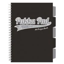 Pukka Project Book Black A4 kratka 100 kartek 3 szt. - Zeszyty szkolne - miniaturka - grafika 1