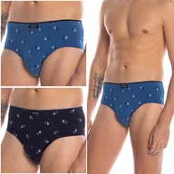 Majtki męskie - LAMA męskie majtki SLIPY bawełniane 2-PAK - 4XL - miniaturka - grafika 1