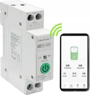 Inne akcesoria elektryczne - Qoltec Przekaźnik Wi-Fi 63A na szynę DIN z licznikiem energii elektrycznej TUYA SMART LIFE - miniaturka - grafika 1