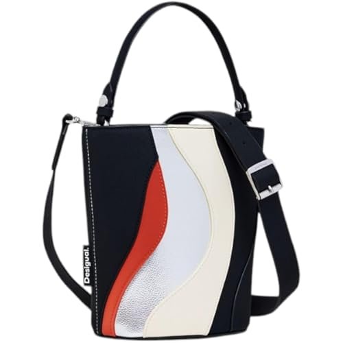 Desigual Women's Accessories PU Shoulder Bag, materiał Finish, Wykończenie materiału