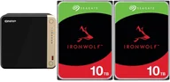 Serwery plików NAS i macierze dyskowe - Serwer plików Qnap TS-464-8G + 2x Seagate IronWolf 10TB ST10000VN000 - miniaturka - grafika 1