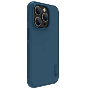 Nillkin Super Frosted Shield Pro Magnetic Case etui iPhone 14 Pro Max z MagSafe magnetyczne niebieski - Etui i futerały do telefonów - miniaturka - grafika 3
