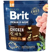 Sucha karma dla psów - Brit Premium By Nature Senior S+M 1 kg - miniaturka - grafika 1