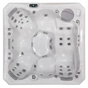 Baseny ogrodowe - Wellis Malaga Life Deluxe jakuzzi sterling silver - miniaturka - grafika 1