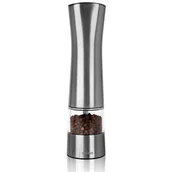 Młynki do soli i pieprzu - Orion Młynek do mielenia pieprzu soli przypraw elektryczny automatyczny stalowy 21,5 cm O-130224 + O-130224 - miniaturka - grafika 1
