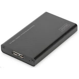 DIGITUS Digitus Externes SSD, USB 3.0  mSATA, obudowa aluminiowa, chipset koperty: asm1153e, czarny DA-71112 - Obudowy i kieszenie na dyski twarde - miniaturka - grafika 1