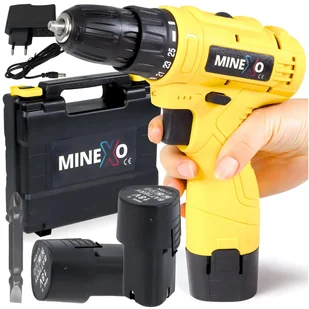MINEXO Wiertarko Wkrętarka Akumulatorowa 0-600Obr. 18V Led 25 Biegów + 2Aku - Wiertarko-wkrętarki akumulatorowe - miniaturka - grafika 1