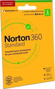 Norton *Norton 360 STANDA. 10GB Card 1U1Dvc1Y 21409391 - Programy antywirusowe - miniaturka - grafika 1