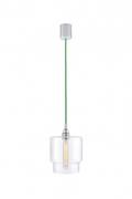 Lampy sufitowe - Kaspa Lampa wisząca Longis IV zielony przewód 10556109 - miniaturka - grafika 1