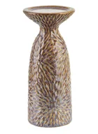 Świeczniki - Yarine beige świecznik 11x10x25,5cm - miniaturka - grafika 1