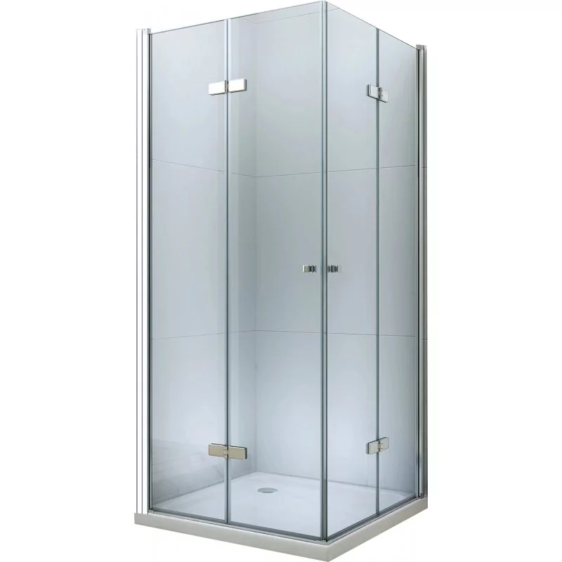 Mexen Lima Duo kabina prysznicowa składana 80 x 80 cm, transparent, chrom - 856-080-080-02-00