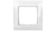 Klawisze i ramki - Kontakt Simon Kontakt_Simon Ramka 1-krotna PREMIUM do puszek karton-gips IP20 / IP44 antybakteryjny biały DRK1/AB11 - miniaturka - grafika 1