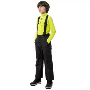 Spodnie narciarskie 4F Jr HJZ22 JSPMN001 (kolor Czarny, rozmiar 152cm) - Spodnie narciarskie - miniaturka - grafika 2