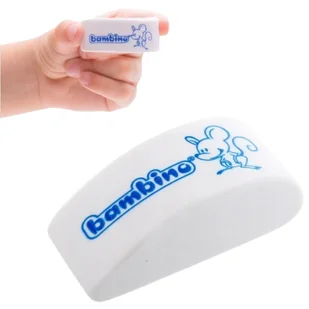 Bambino Gumka Do Ścierania Mazania Biała Myszka Szkolna Do Szkoły - Szkolne artykuły papiernicze - miniaturka - grafika 1