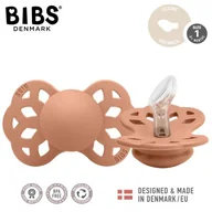 Smoczki uspokajające - BIBS INFINITY ANATOMICAL PEACH S Smoczek ortodontyczny silikonowy - miniaturka - grafika 1