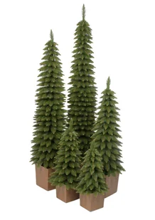 Choinka Sztuczna Świerk Zakopiański SLIM w kwadratowej donicy 160 cm X-CHOINKA - Choinki - miniaturka - grafika 1