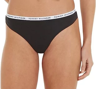 Tommy Hilfiger Majtki stringi damskie, Czarny/czarny/czarny, XS - Majtki damskie - miniaturka - grafika 1