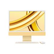 Zestawy komputerowe - Apple iMac 24" 4,5K Retina M3 8-core CPU + 10-core GPU / 24GB / 512GB SSD / Gigabit Ethernet / Żółty (Yellow) - miniaturka - grafika 1