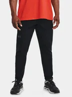 Spodnie sportowe męskie - Under Armour Spodnie dresowe Ua Unstoppable Tapered Pants 1352028-001 Czarny Fitted Fit - miniaturka - grafika 1