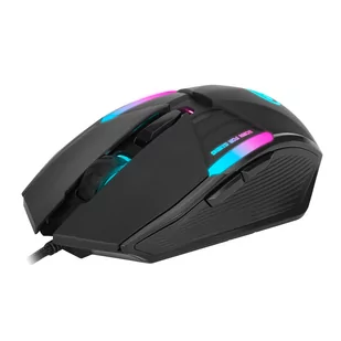 Marvo Mysz M291, 6400DPI, optyczna, 6kl., przewodowa USB, czarna, do gry, podświetlona - Myszki - miniaturka - grafika 4