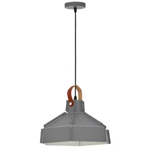 LAMPA SUFITOWA WISZĄCA LOFT SZARA DONA W1 - Lampy sufitowe - miniaturka - grafika 1