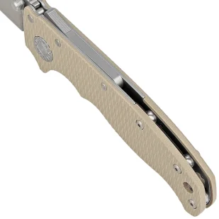 Nóż składany Demko AD20.5 Shark Foot Coyote Tan G10, Stonewashed CPM S35VN by Andrew Demko (205-S35-SFCT) - Noże - miniaturka - grafika 4