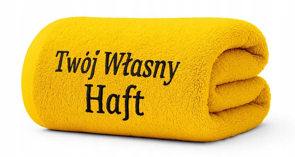 RĘCZNIK FROTTE KĄPIELOWY PLAŻOWY 50x100 TWÓJ WŁASNY HAFT IMIE WF SIŁOWNIA