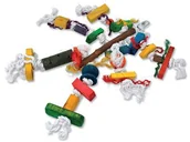 Akcesoria dla ptaków - ZABAWKA ptaków z drewna / warkocz liny - miniaturka - grafika 1