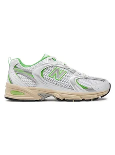 New Balance Sneakersy "MR530" w kolorze srebrno-zielono-białym - Trampki męskie - miniaturka - grafika 1