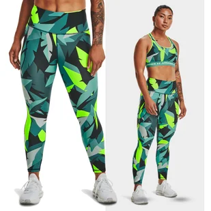 Legginsy treningowe damskie UNDER ARMOUR szybkoschnące termoaktywne - Spodnie sportowe damskie - miniaturka - grafika 1
