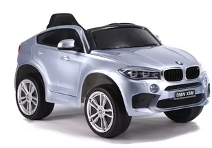 Auto na Akumulator Bmw X6 Srebrny Lakierowany - Pojazdy elektryczne dla dzieci - miniaturka - grafika 35