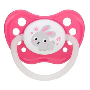Canpol babies CANPOL SMOCZEK KAUCZUKOWY SYMETRYCZNY ""BUNNY&COMPANY"" 18+ MIESIĘCY RÓŻOWY CAN 23/270_PIN - Smoczki uspokajające - miniaturka - grafika 1