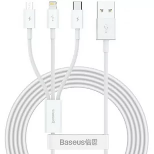 Baseus Kabel 3w1 Usb do micro Lightning Typ C 1.5m - Kable USB - miniaturka - grafika 1