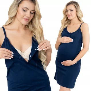 Piżamy ciążowe - Koszula Nocna Ciązowa Do Szpitala Karmienia S - grafika 1