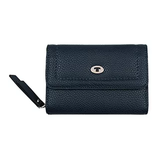 Portfele - Tom Tailor Damska Lilly, Medium Flap Wallet, Dark Blue, ciemnoniebieska, One Size 29280 53 - grafika 1