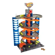 Tory, garaże, parkingi - Hot Wheels City Zakręcony Megagaraż Zestaw Gtt95 - zabawka - miniaturka - grafika 1