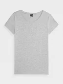 Koszulki i topy damskie - 4F T-shirt regular gładki damski XS - miniaturka - grafika 1