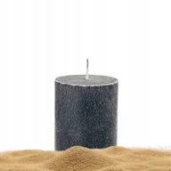 Świece - Eko świeca stearynowa pieńkowa 80/70, zapachowa - Szmaragd pustyni, czarna - miniaturka - grafika 1