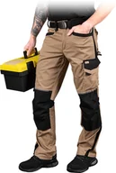 Odzież robocza - SPODNIE OCHRONNE DO PASA LHOLLMAN LH-DESERT-T; BEŻOWO-CZARNY - miniaturka - grafika 1