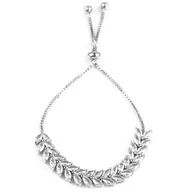 Bransoletki - Bransoletka elegancka STAL SZLACHETNA POSREBRZANA - miniaturka - grafika 1