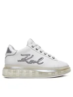 Sneakersy damskie - KARL LAGERFELD Sneakersy KL62610H Biały - miniaturka - grafika 1