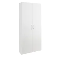 Regały - Regał Półka Szafka Książki Segregatory B802D Biały - miniaturka - grafika 1