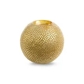 Świeczniki - Świecznik Dekoracyjny Tobi 10X10X9 Złoty - miniaturka - grafika 1