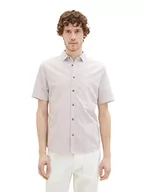 Koszule męskie - TOM TAILOR Męska koszula 1036220, 31793-Off White Red minimalny design, 3XL, 31793 – Off White Red Minimalny design, 3XL - miniaturka - grafika 1