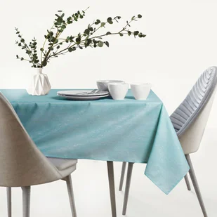 Obrus Vesta Niebieski Tłoczony Nowoczesny 140x180 owal AmeliaHome - TCLOTH/AH/VESTA/HMD/RETROBLUE/O140X180 - Obrusy i serwetki - miniaturka - grafika 5