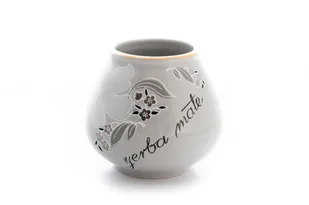 NACZYNIE KUBEK TYKWA DO YERBA MATE SZARA - Yerba Mate - miniaturka - grafika 1